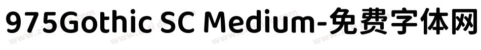 975Gothic SC Medium字体转换